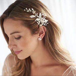 Silver Bridal Hairpiece